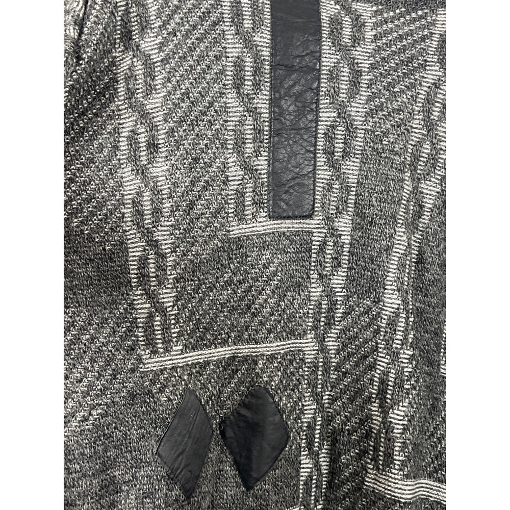 Vintage Brandini Wool Black Gray Sweater Grandmacore 90s 80s Indie Grunge Unisex - Picture 2 of 4